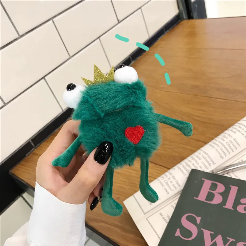 Новые Мультяшные милые плюшевые игрушки Лягушка принц с короной чехлы для