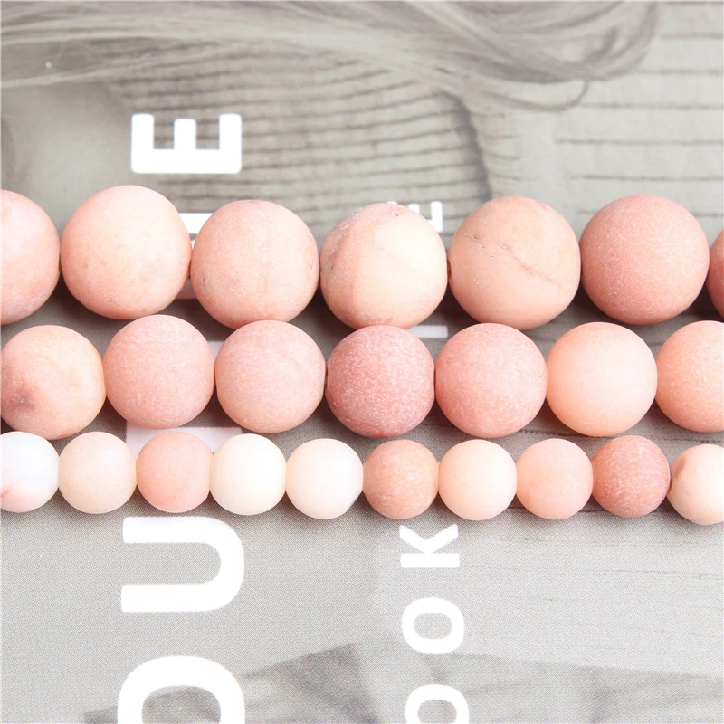 Linxiang натуральные ювелирные изделия розовые бриллианты бусины россыпью 4/6/8/10 мм