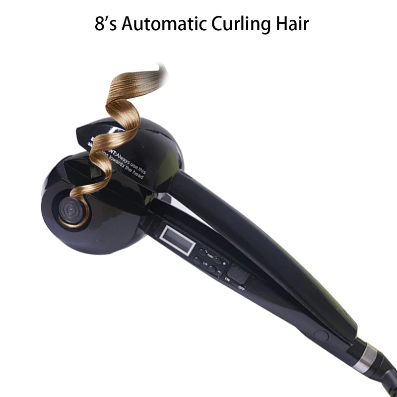 Автоматические щипцы для завивки волос с ЖК дисплеем волшебные инструмент