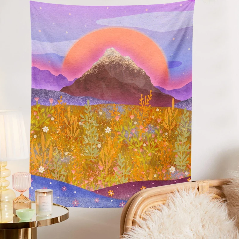 

Настенный гобелен в стиле бохо в стиле хиппи