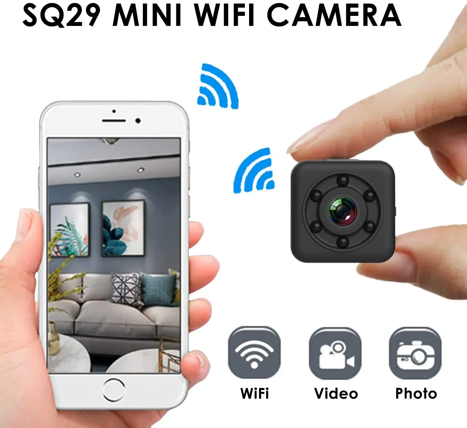 

SQ29 Wifi Mini Camera HD Small Sensor Night Vision Camcorder Sport DV Micro Camera With Waterproof Shell Support TF Card