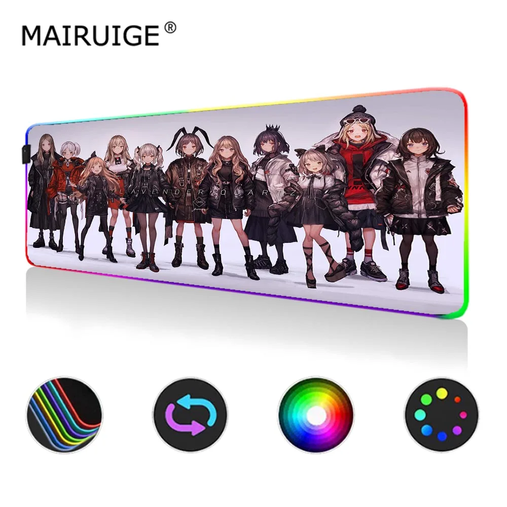 Мой герой Академия сезон 4 коврик для мыши большой женский пользовательский RGB