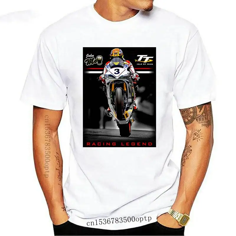 

New Official John Mcguiness TT Black T-Shirt -19ATS32