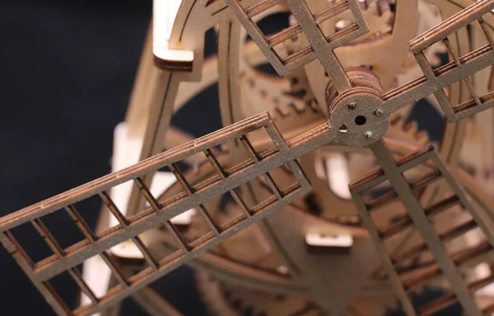 Сказочная ветряная мельница DIY деревянный подарок лазерная резка 3D механическая