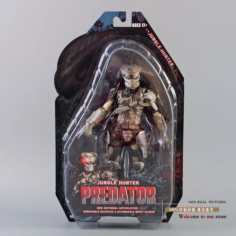 Фигурка хищника NECA серии 8 из ПВХ Классическая модель 25 летия охотника джунглей