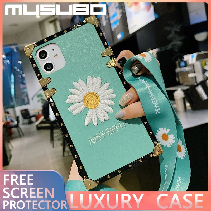 MUSUBO новый роскошный чехол для телефона с вышивкой iphone 11 Pro XS MAX 6 7 8 PLUS SE2 маленькие