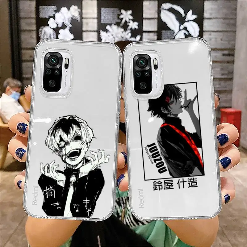 

Tokyo Ghoul Suave Anime Phone Case Transparent for Xiaomi redmi note x f poco 10 11 9 7 8 3 i t s pro cover shell coque