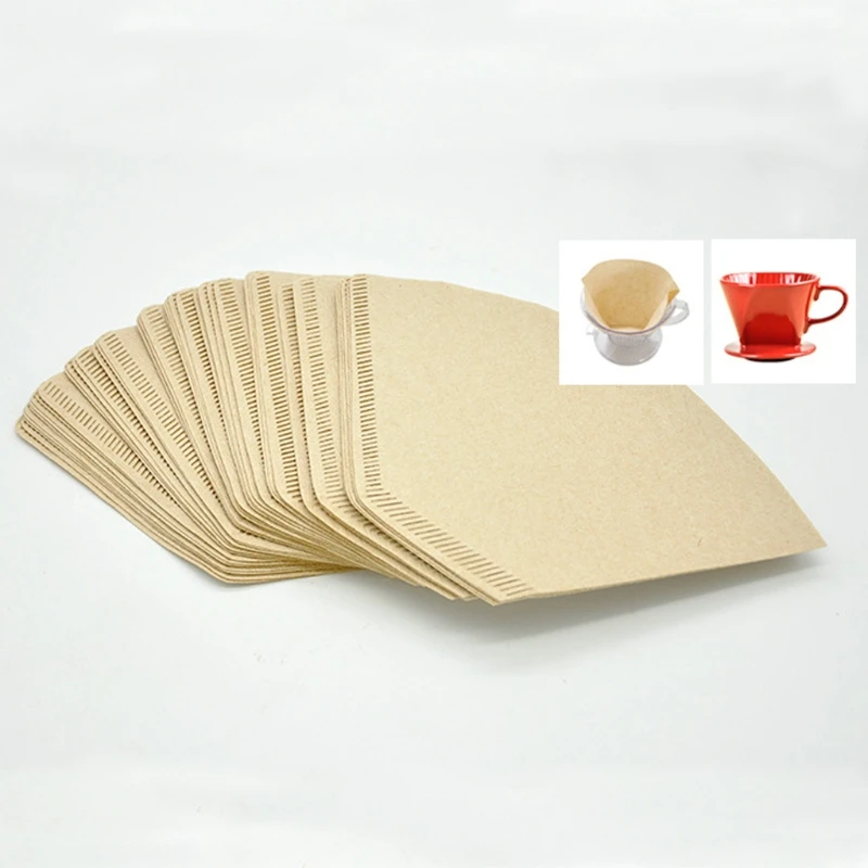 

41XB 101 "V" Shape Coffee Cup Filter Paper Espresso Machine Mocha Pot Strainer Sheet