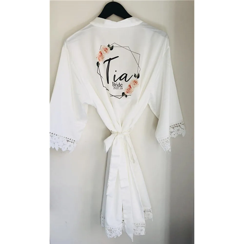 Комплект румян с зеленой сумкой для невесты персонализированные атласные