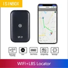 GPS-трекер GF21 для вождения в режиме реального времени, мини-устройство с голосовым управлением и записью, HD микрофон, Wi-Fi + LBS + GPS Pos-локатор