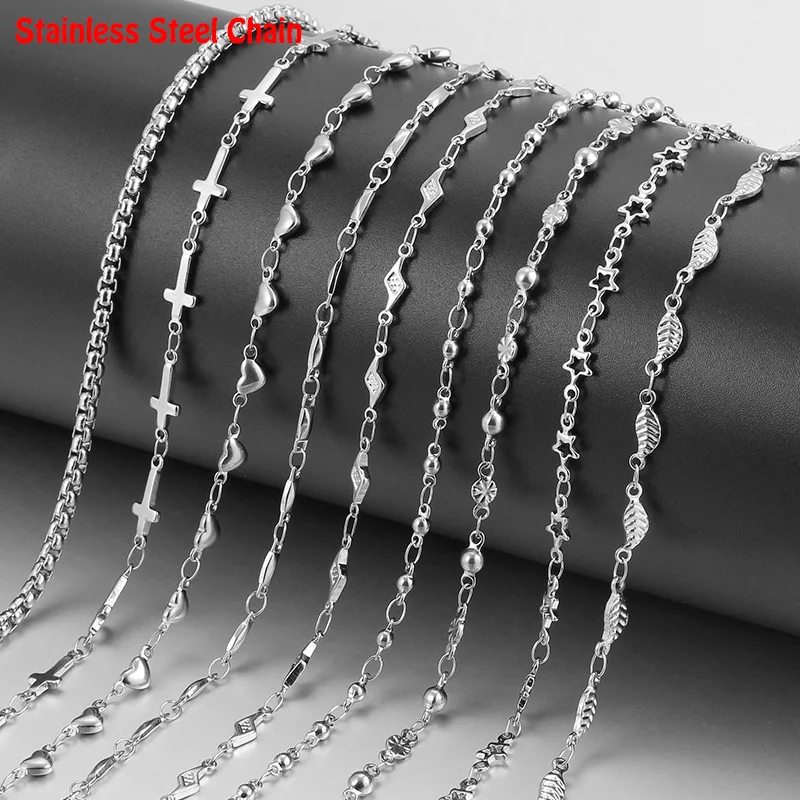 Тонкие цепи из нержавеющей стали для женщин 2021 эффектные ChaNecklace модные ювелирные