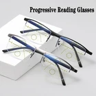 Очки для чтения унисекс, с автоматической регулировкой, Мультифокальные, 1,0-4,0