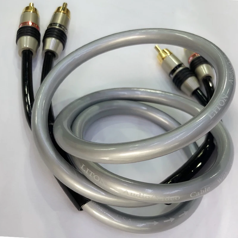 Liton Чистая медь Rca штекер к Hifi аудио кабель | Электроника
