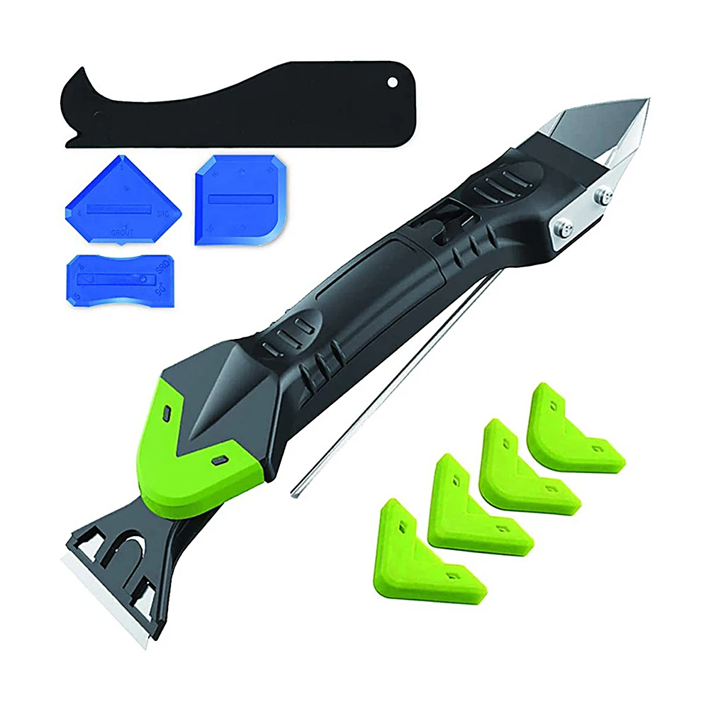 

5 в 1 силиконовый инструмент для удаления герметика, гладкий скребок, Набор насадок, инструменты для удаления напольной формы, набор ручных и...