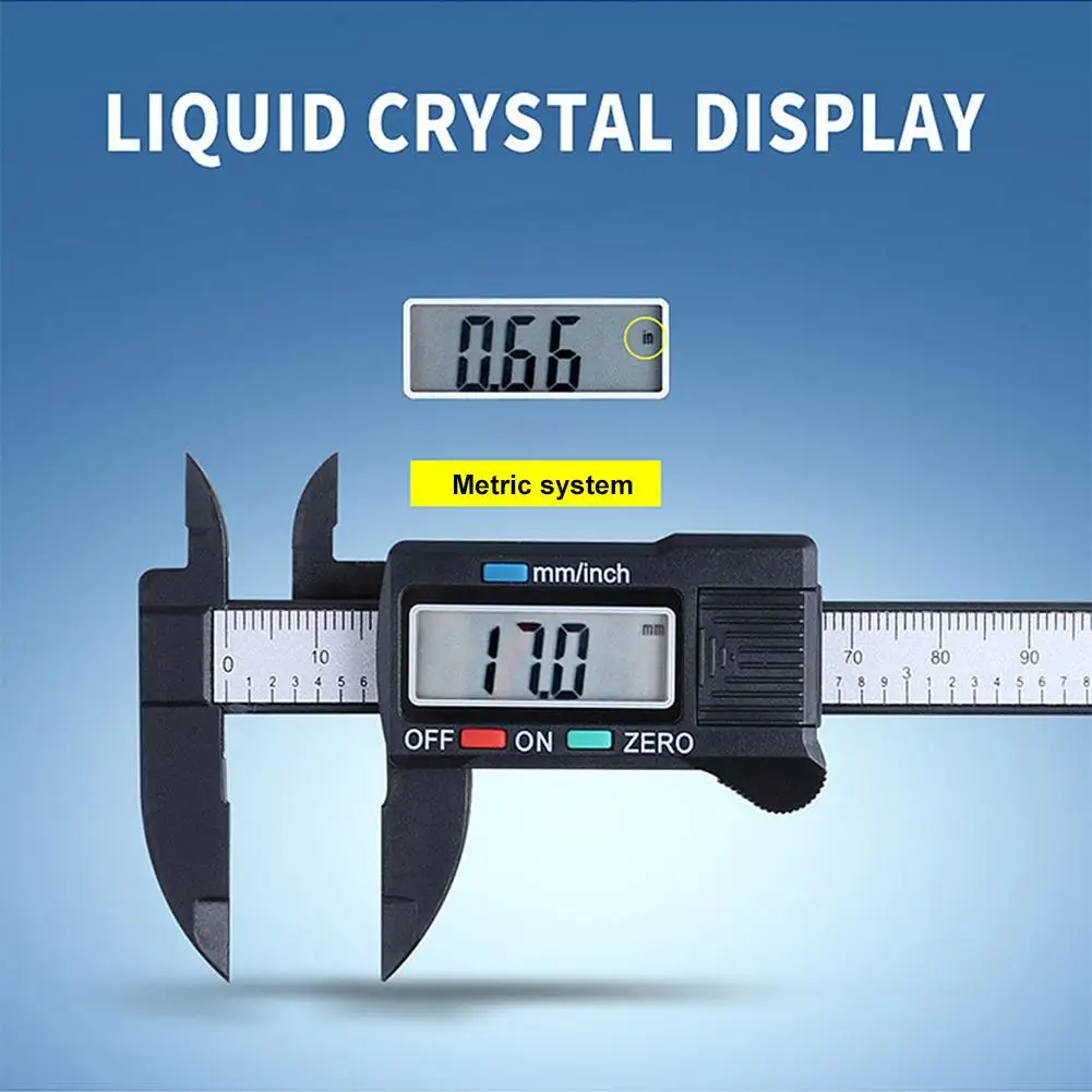 Portable ABS LCD Digital Electronic Vernier Caliper Gauge Micrometer Practical Measuring Tool | Инструменты