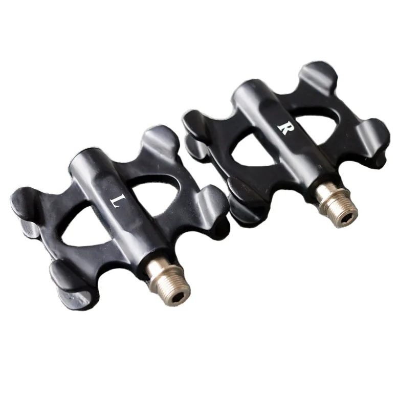 MTB Road Bike Full Carbon Fiber Pedal Ultra-light Folding Bicycle Fixed Gear Bearing Pedal UD Matte Waterproof Dustproof Parts