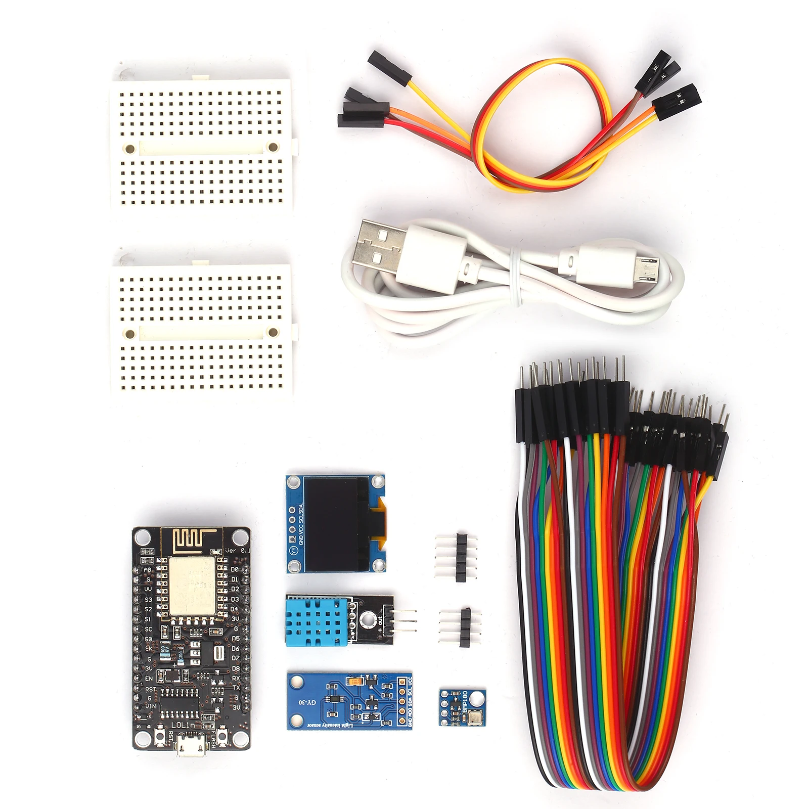 ESP8266 Weather Station Kit with DHT11 Temperature Humidity/BMP180 AtmosphericModule Replacement for Arduino IDE IoT Starter | Инструменты