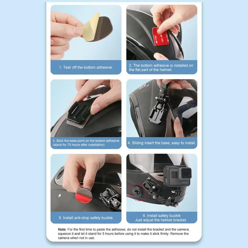 Motorcycle Helmet Chin Stand Mount Holder For GoPro Hero 9 8 7 6 5 For DJI OSMO Xiaomi Yi Action Sports Camera Full Face Holder