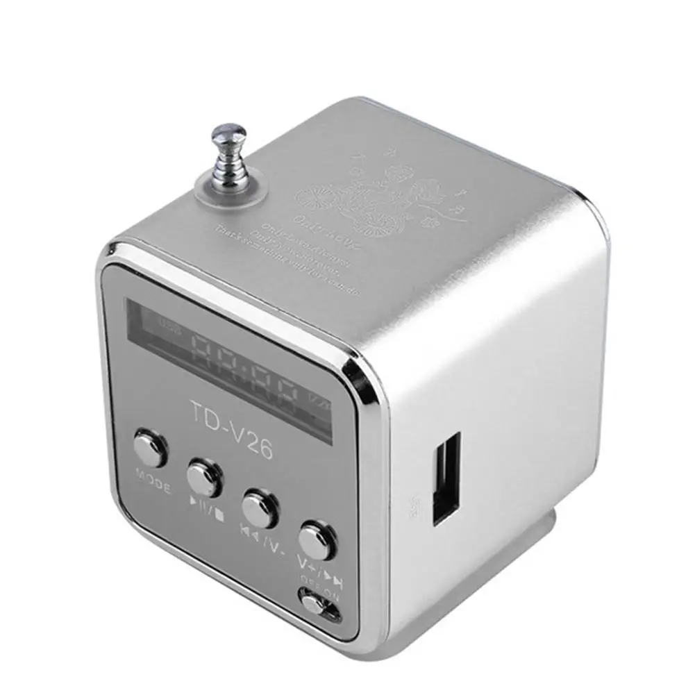 Портативный мини-динамик с поддержкой SD TF Micro USB стерео Super Bass алюминиевый сплав ПК