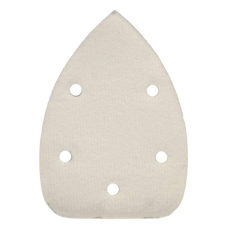 

100 Pieces of 10-Size Triangular Sandpaper 40-400 Coarse Sandpaper for 140mm Polishing Machine 5-Hole Corner Sandpaper