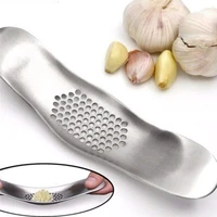 kitchen gadget curved garlic press stainless steel multi function manual garlic creative cloves kitchen garlic press tool 20