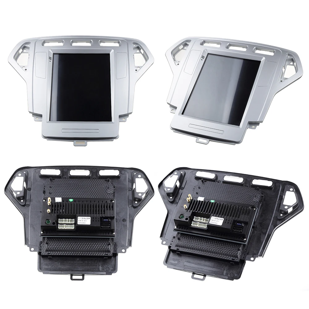 sinosmart tesla style car gps multimedia navigation player for ford mondeo mk4 radio 2007 2014 8 core voice control andriod 10 0 free global shipping