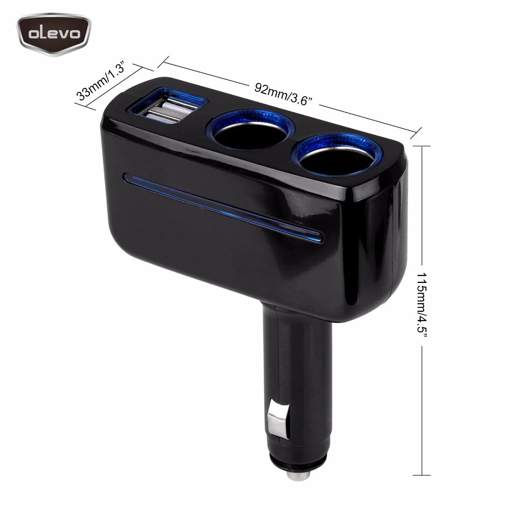 2USB переходник прикуриватель адаптер USB 12V 24V Зарядное устройство Мощность