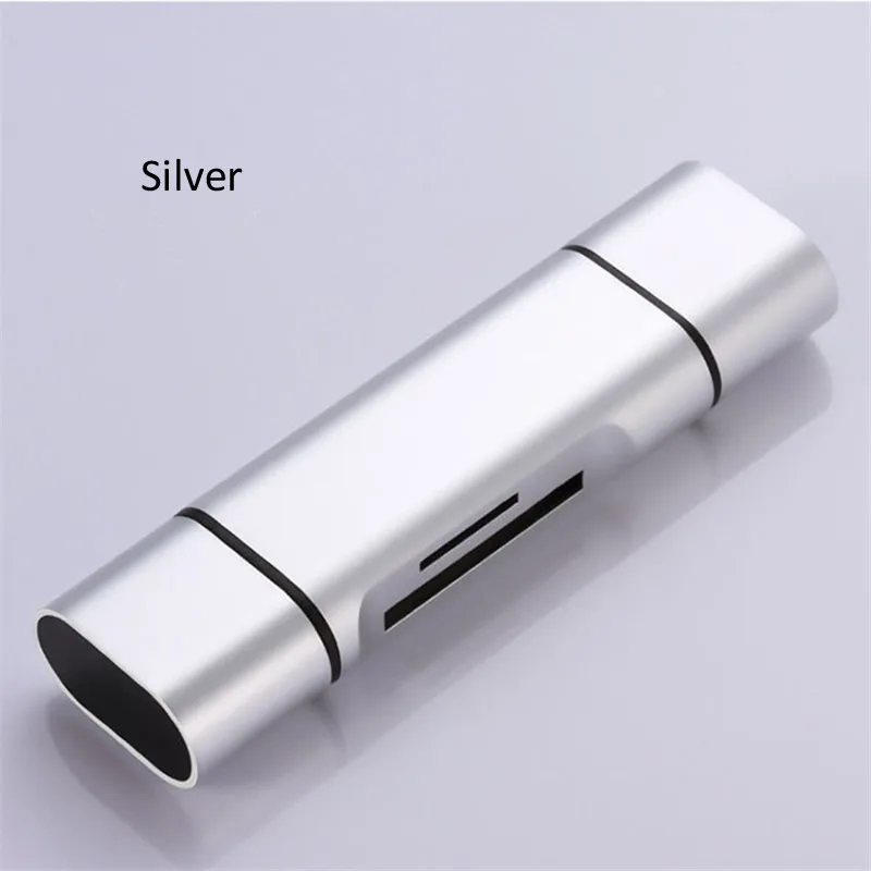 Silver 5-в-1 Тип C OTG кард-ридер с флеш-накопитель USB с гнездовым Интерфейс для ПК USB 3,0 чтения TF слот для карт памяти для устройства чтения sd-карт компьютерные принадлежности - Цвет: Silver
