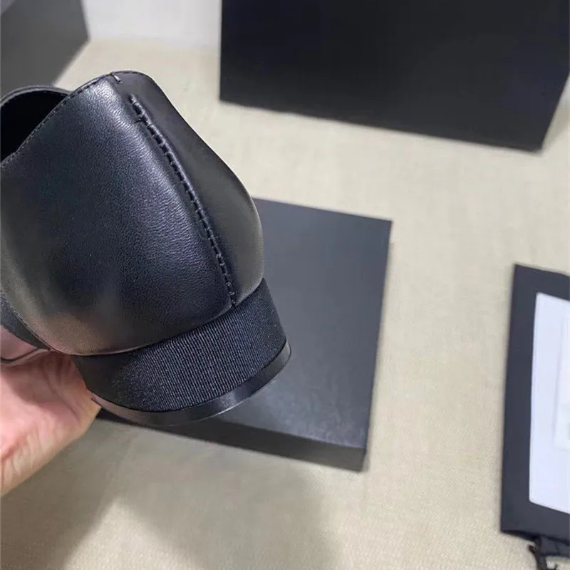 

Women Shoes Leather Flats Pointed Toe Lace Up Mixed Colors Ladies Elegant Single Shoes Designer Brand Luxury 2020 Mujer Pisos