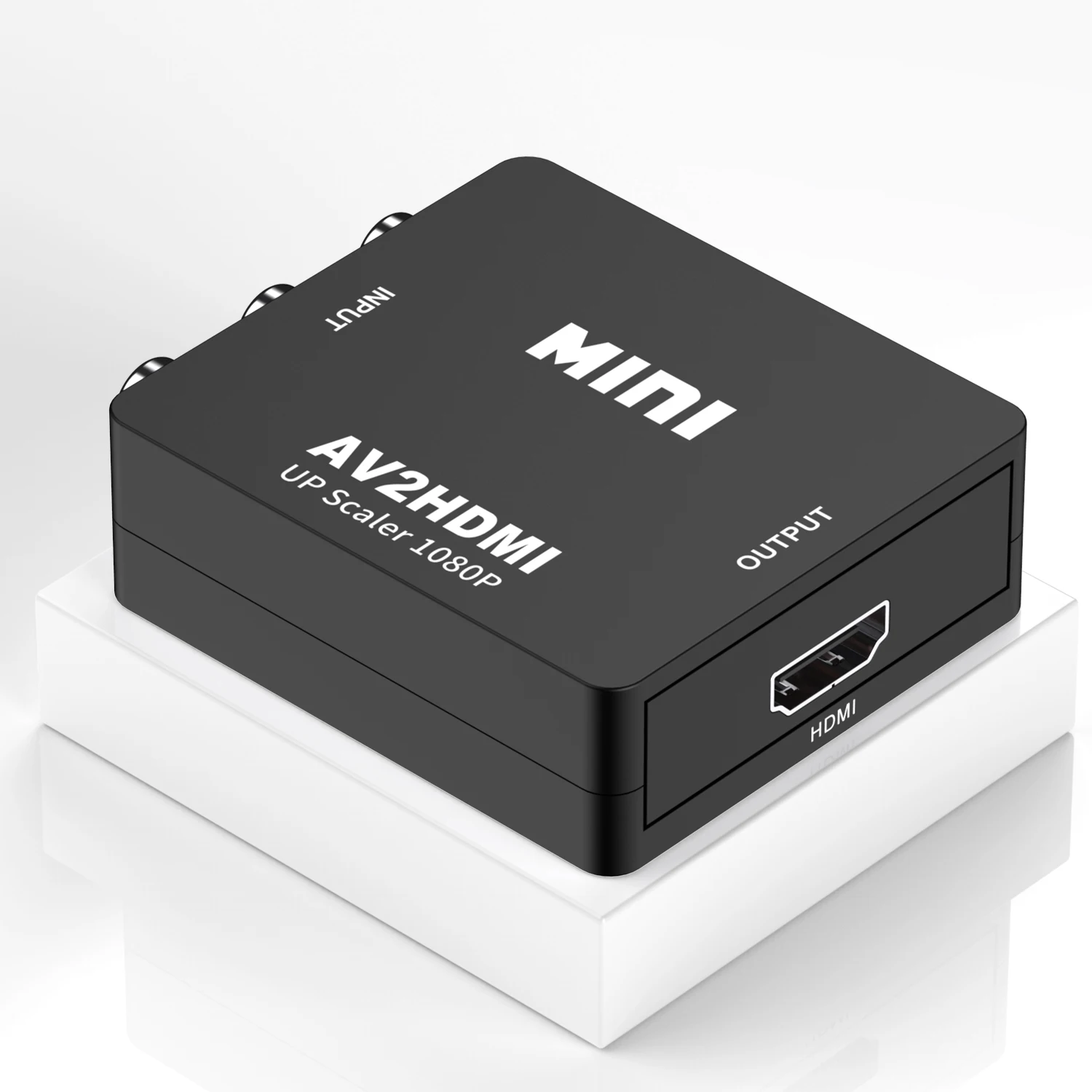 Мини-адаптер HDMI на VGA HD2VGA AV2HDMI с аудиоконвертером цифровой аналоговый AV/CVBS |