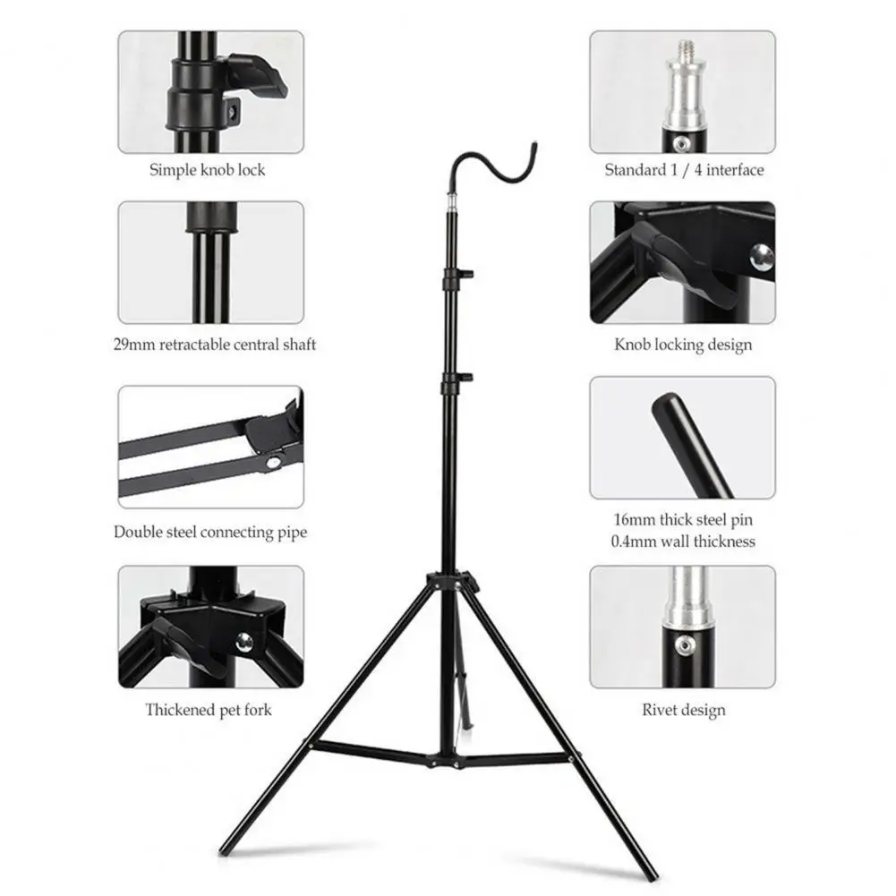 Camp Lamp Tripod Stand Thickened Practical Polished Strong Load Bearing Camping Light Rack | Спорт и развлечения