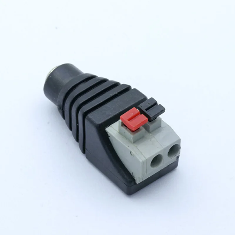 DC Power Female 5.5X 2 1 мм разъем адаптера кабель прессованный подключен для светодиодных