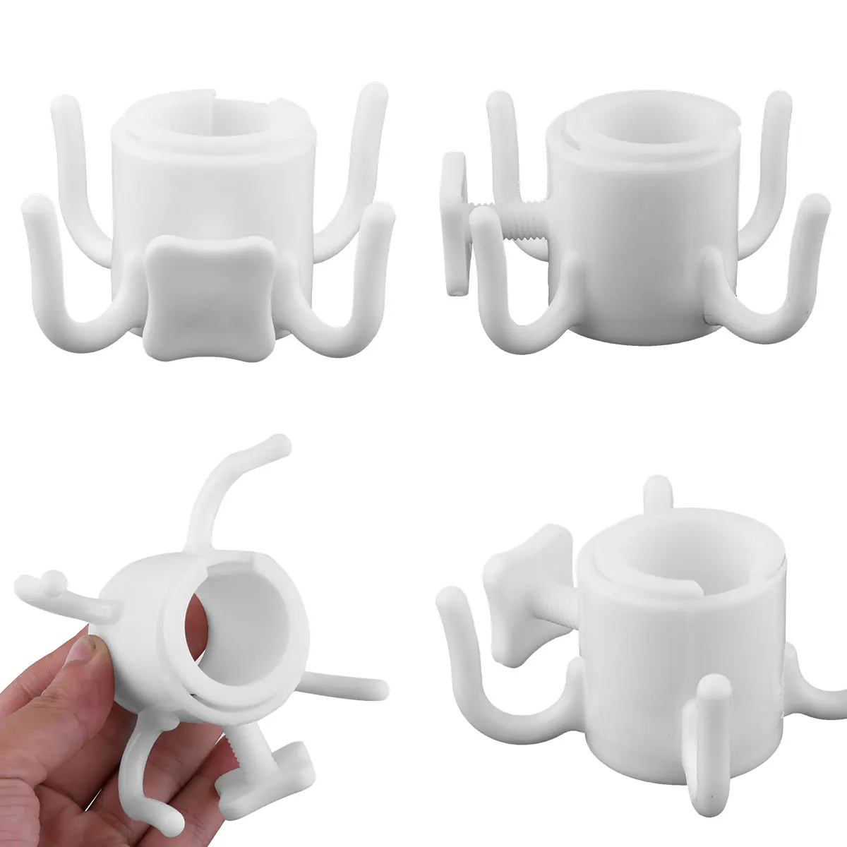 Прочный пластиковый пляжный зонт с 4 зубцами подвесной крючок для полотенец