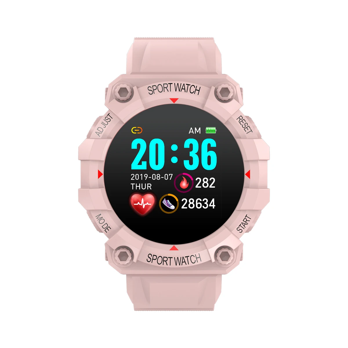 

FD68 smart bracelet round color screen waterproof heart rate blood oxygen blood pressure monitoring pedometer sports watch cross