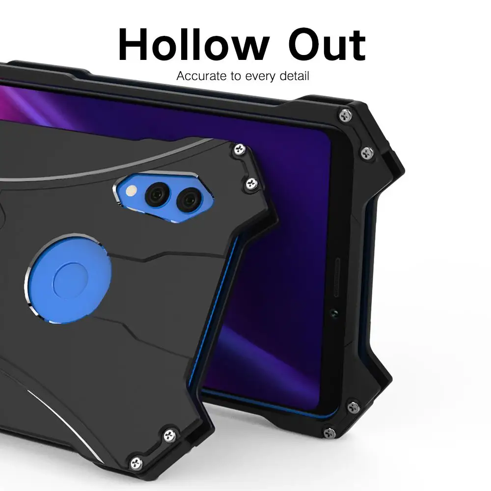 Бэтмен Летучая мышь алюминиевый бампер Броня чехол для телефона huawei Honor Note 10 20 Pro 9