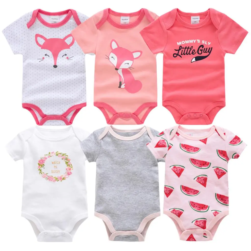 

Roupa Bebe De 6pcs Newborn Baby Boys Clothes Striped Cotton Baby Girl Clothes Cartoon Unicorn Baby Clothing Jumpsuits Bodysuits