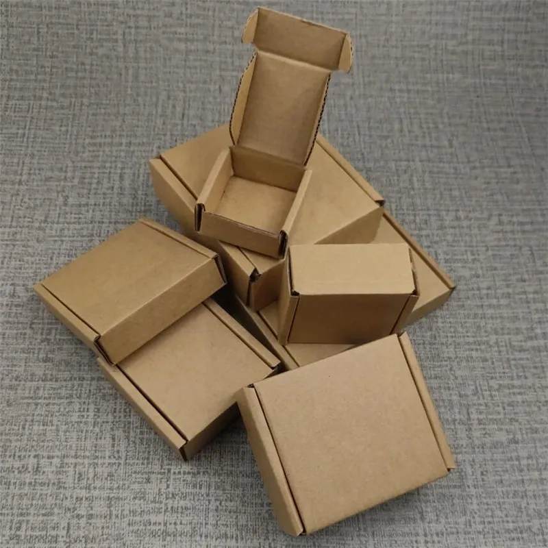 Крафт бумага Гофрированная коробка розничная продажа картонные бумажные
