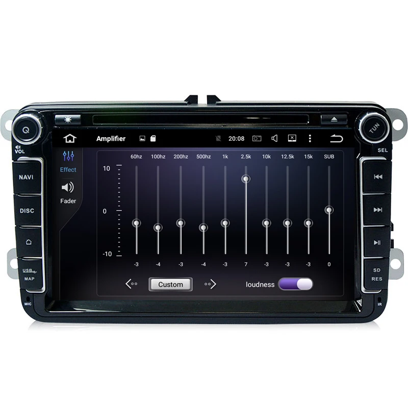 8 ''Android 10 0 Восьмиядерный автомобильный DVD GPS для VOLKSWAGEN skoda POLO GOLF PASSAT CC TIGUAN TOURAN Bora