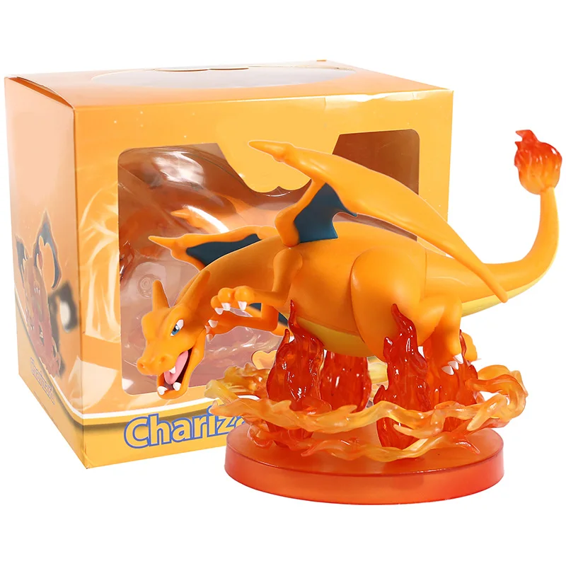 Charizard box Аниме монстр Mewtwo Gengar Charizard фигурка из ПВХ в Фигурки игрушки коллекторы рождественские подарки для друзей подарок - Цвет: Charizard box