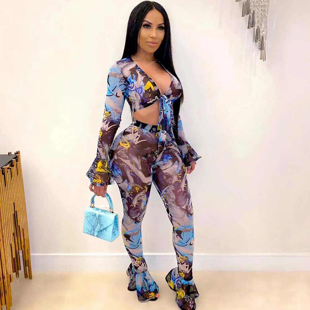 Пикантные комплекты из 2 предметов с прозрачной сеткой Женские костюмы Комплекты