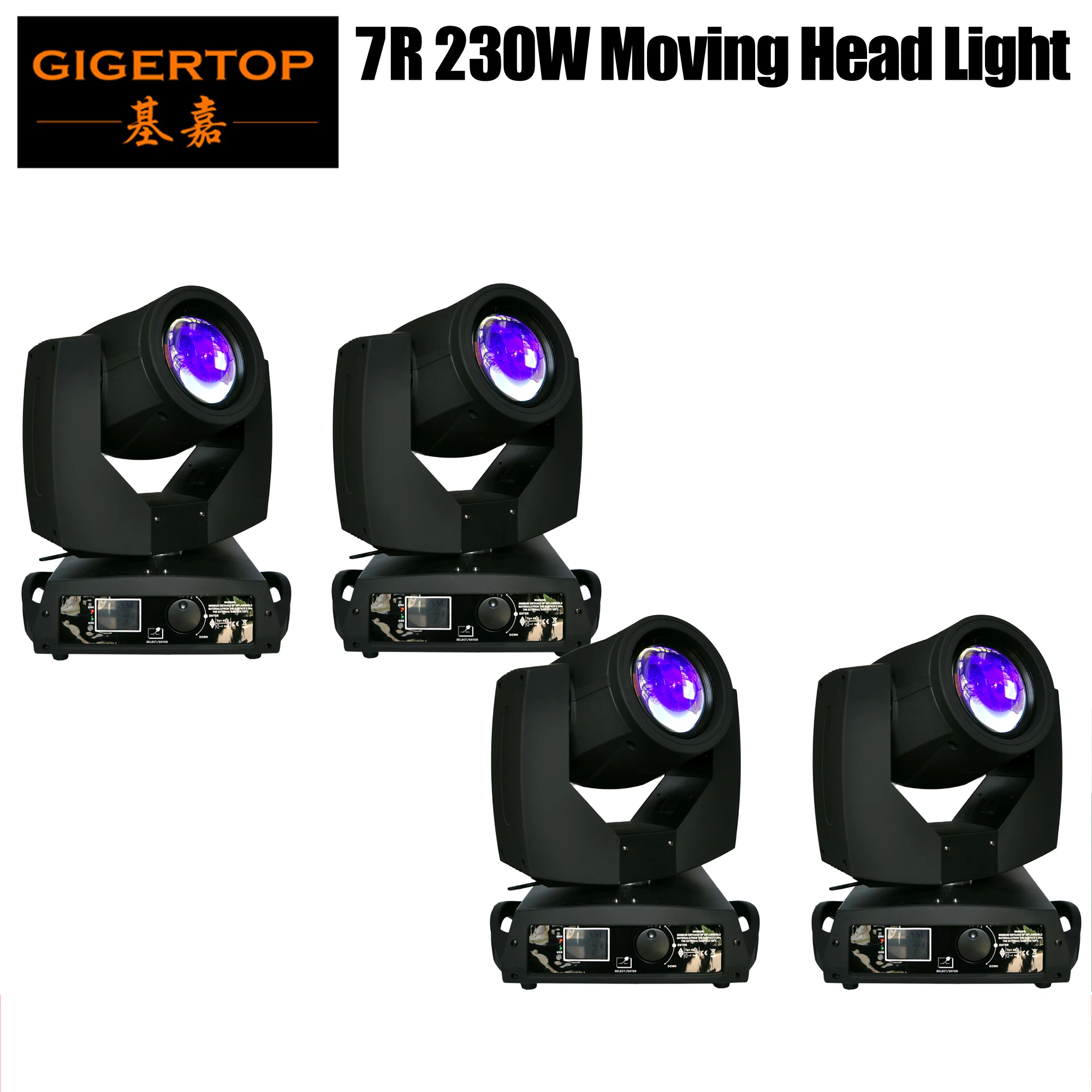 TIPTOP 4XLOT 230 Вт Шарпи луч 7R движущаяся головка светильник сценический DMX прожектор