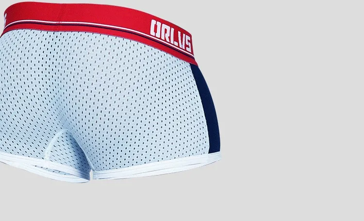 Мужские трусы боксеры Gay Mesh boxerкороткие Дышащие Боксеры Мужское нижнее белье мужские трусы забавные трусы Homme мужская одежда OR193