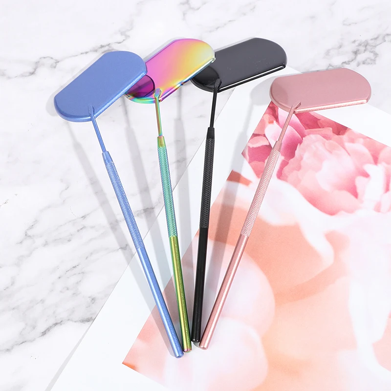 

Eyelash Mirror Large Makeup Mirror Magnifying Beauty Long Handle Mirror For Checking False Eyelashes Tools Extension Makeup Tool