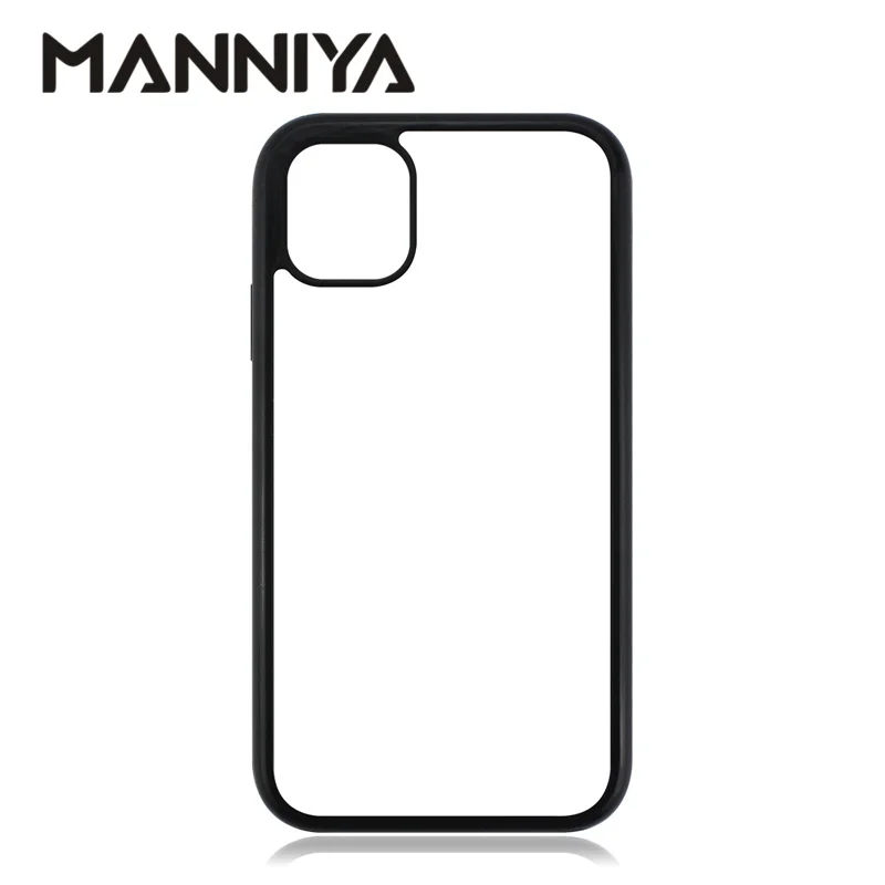 MANNIYA-funda doble resistente 2 en 1 para iphone, carcasa de sublimación en blanco para modelos 13, 12, 11 pro max, XS, XR, XS Max, 7, 8 plus, 10 unids/lote