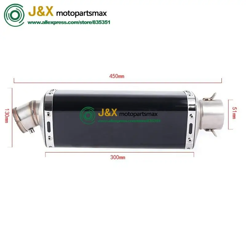 

Motorcycle Exhaust Muffler Full System Middle Link Connector Mid Pipe Slip On For suzuki GSX R600 R750 GSXR600 GSXR750 K7 2007