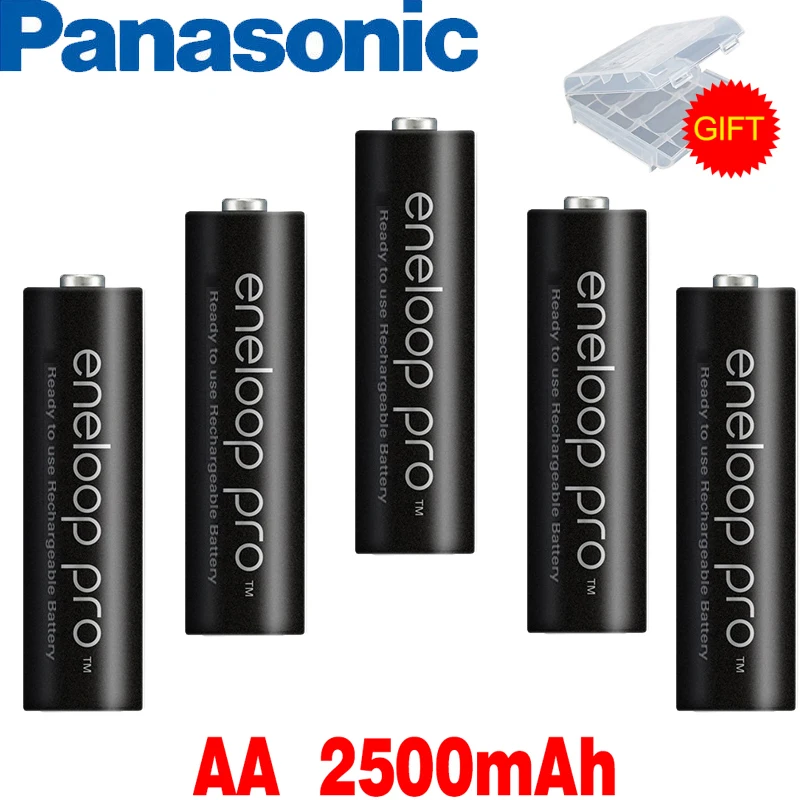 Оригинальный аккумулятор Panasonic Eneloop Pro AA 1 2 в 2500 мАч Ni MH для камеры фонарика игрушек