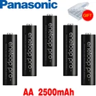 Аккумулятор Panasonic Eneloop Pro AA, предварительно заряженные аккумуляторные батареи NI-MH для камеры, 1,2 в, 2500 мАч