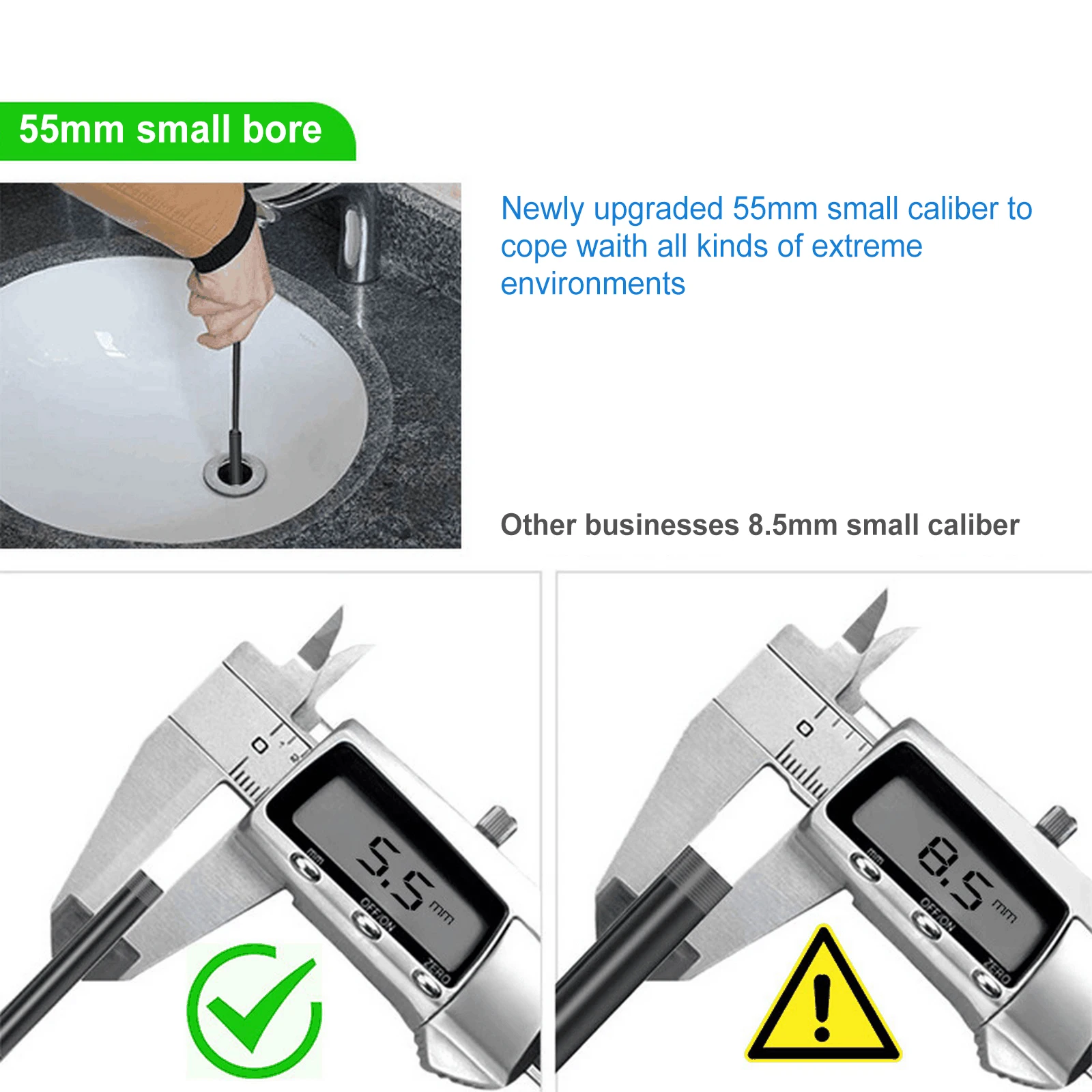 2.0 MP Wireless Endoscope 5.5mm WiFi Inspection Camera 1080P HD Borescope Snake Pipe with 6 LED for iOS Android iPhone |