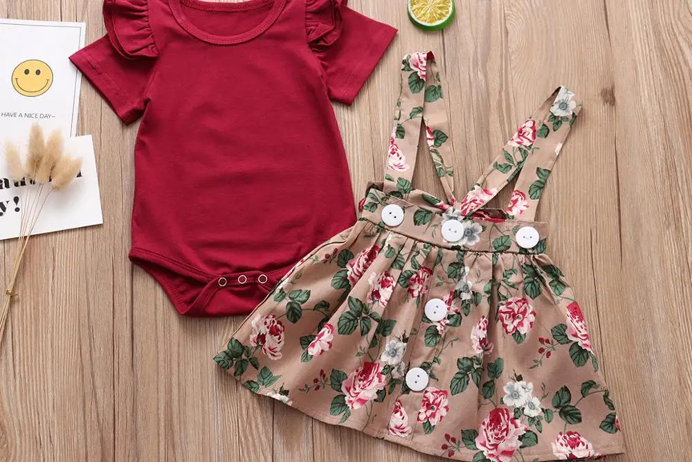 Комплект детской одежды из 3 предметов для маленьких девочек лето 2021 комбинезон с
