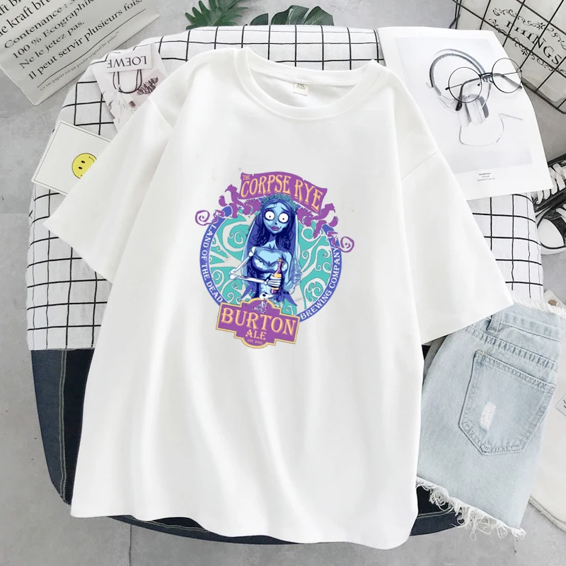 Футболка женская летняя с графическим принтом в готическом стиле | Женская